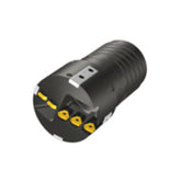 UNIDEX DTS-EX Indexable drill head with external 4-start thread for double tube system (DTS), diameters adjustable, tool diameter ø107.00 - ø168.99 mm, CICT = 5 - Big-tools Industrial Supply Tools for Metal Cutting